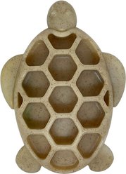 SodaPup Turtle Nylon Ultra-Durable Enrichment Treat Dispensing Dog Chew Toy, Natural Brown, Large