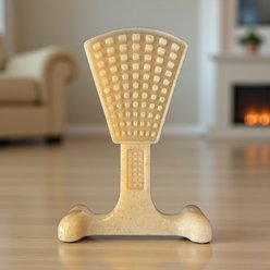 SodaPup 2-in-1 Waffle Tower Nylon & Enrichment Tough Chew Dog Toy, Natural Brown, Large slide 2 of 8