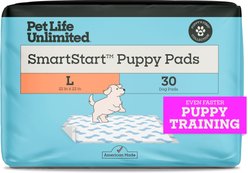 Pet Life Unlimited SmartStart Puppy Pads, Berry Lavender, Large: 22 x 22-in, 30 count