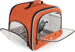 Halinfer Travel Bird Carrier Cage, Orange