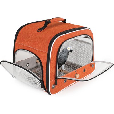 Halinfer Halinfer Travel Bird Carrier Cage, Orange