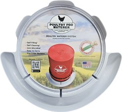 Poultry Pro Feeder Waterer, 14.5 x 16.5 x 2-in