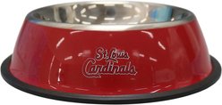 The Memory Company Anti-Skid Bottom Stainless Steel Dog & Cat Bowl, 9-inch, St. Louis Cardinals slide 2 of 3
