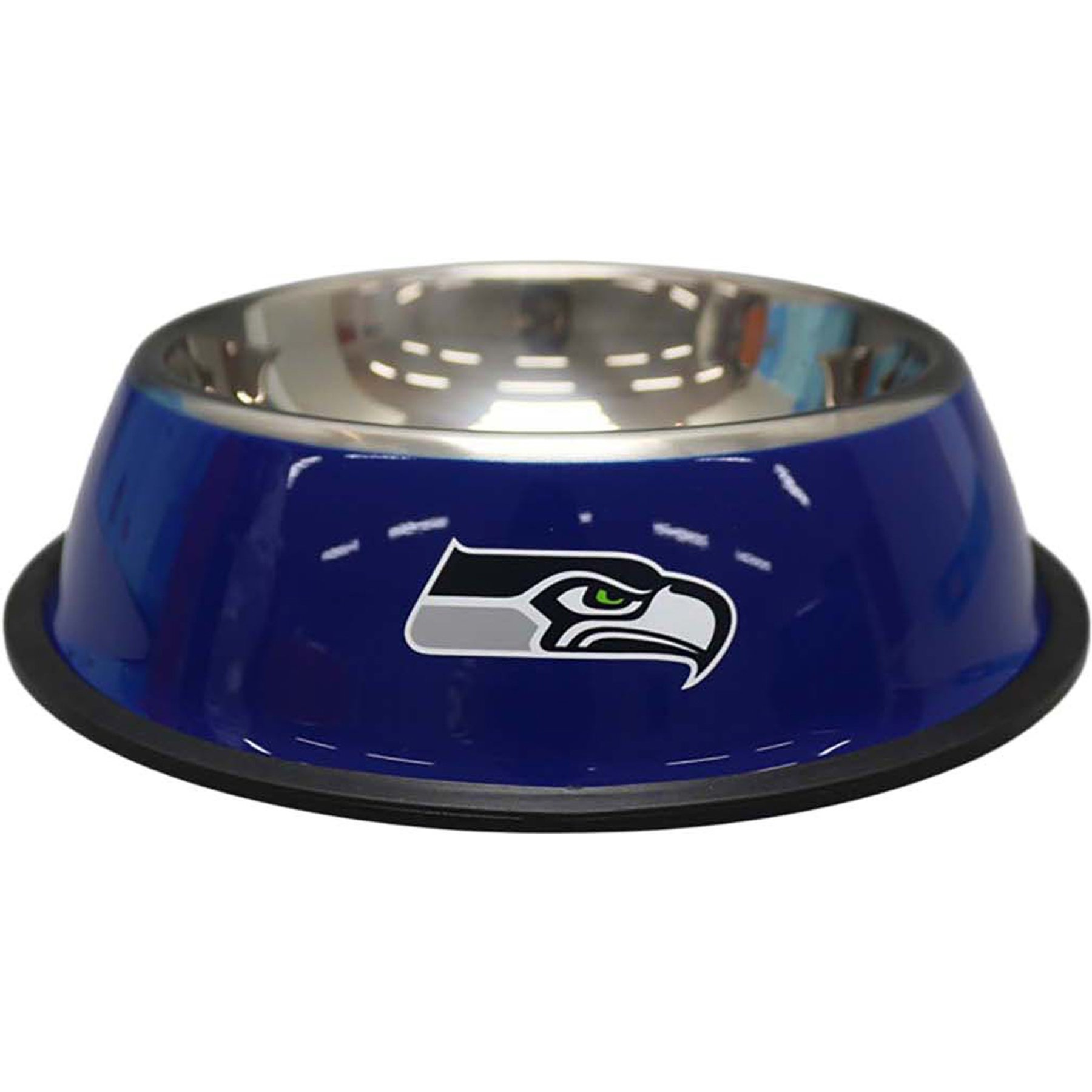 The Memory Company Anti-Skid Bottom Stainless Steel Dog & Cat Bowl, 9-inch, Seattle Seahawks