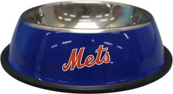 The Memory Company Anti-Skid Bottom Stainless Steel Dog & Cat Bowl, 9-inch, New York Mets slide 2 of 3