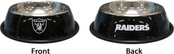 The Memory Company Anti-Skid Bottom Stainless Steel Dog & Cat Bowl, 9-inch, Las Vegas Raiders slide 2 of 3