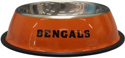 The Memory Company Anti-Skid Bottom Stainless Steel Dog & Cat Bowl, 9-inch, Cincinnati Bengals slide 2 of 3
