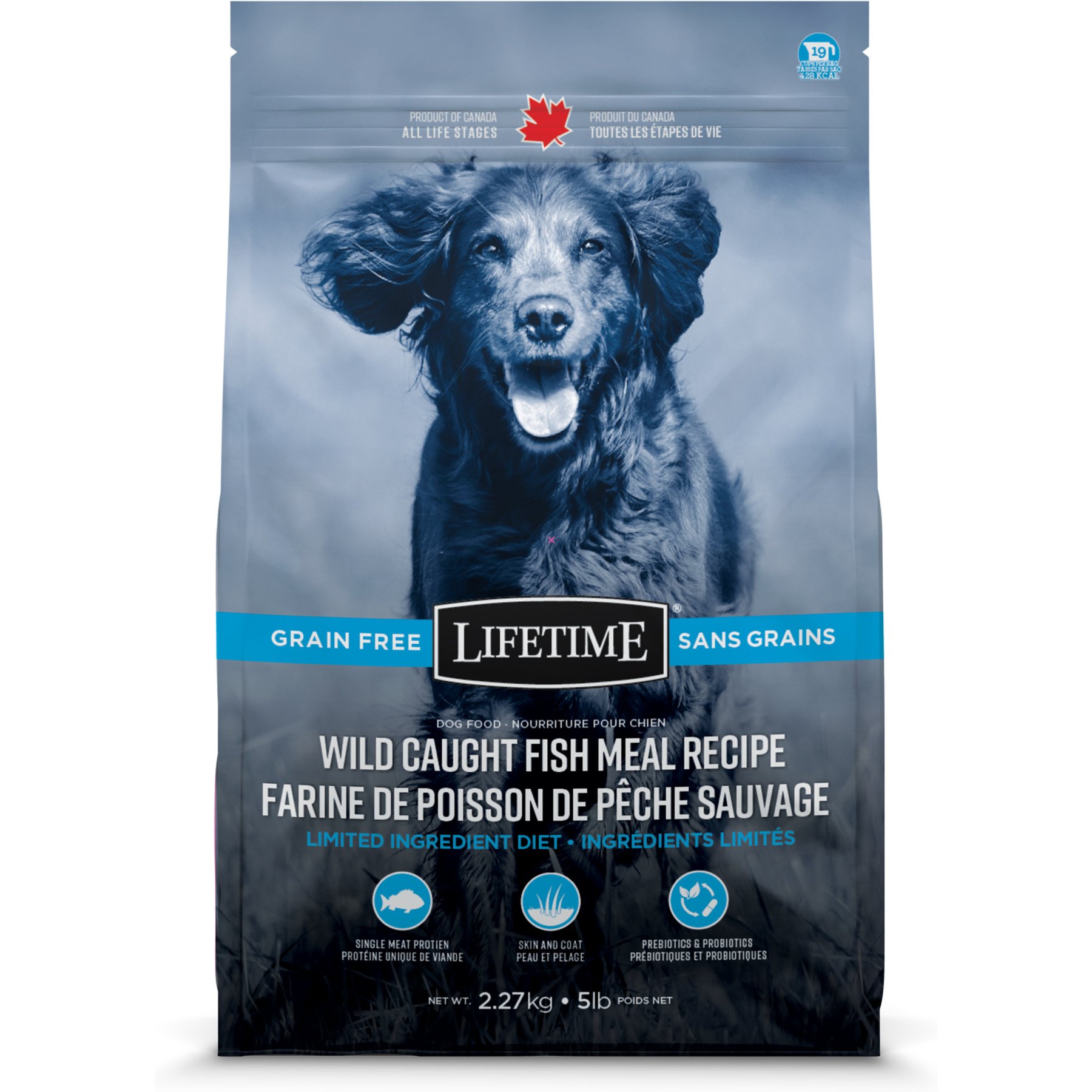 Lifetime Grain-Free Wild Caught Fish ALS Dry Dog Food, 5-lb bag