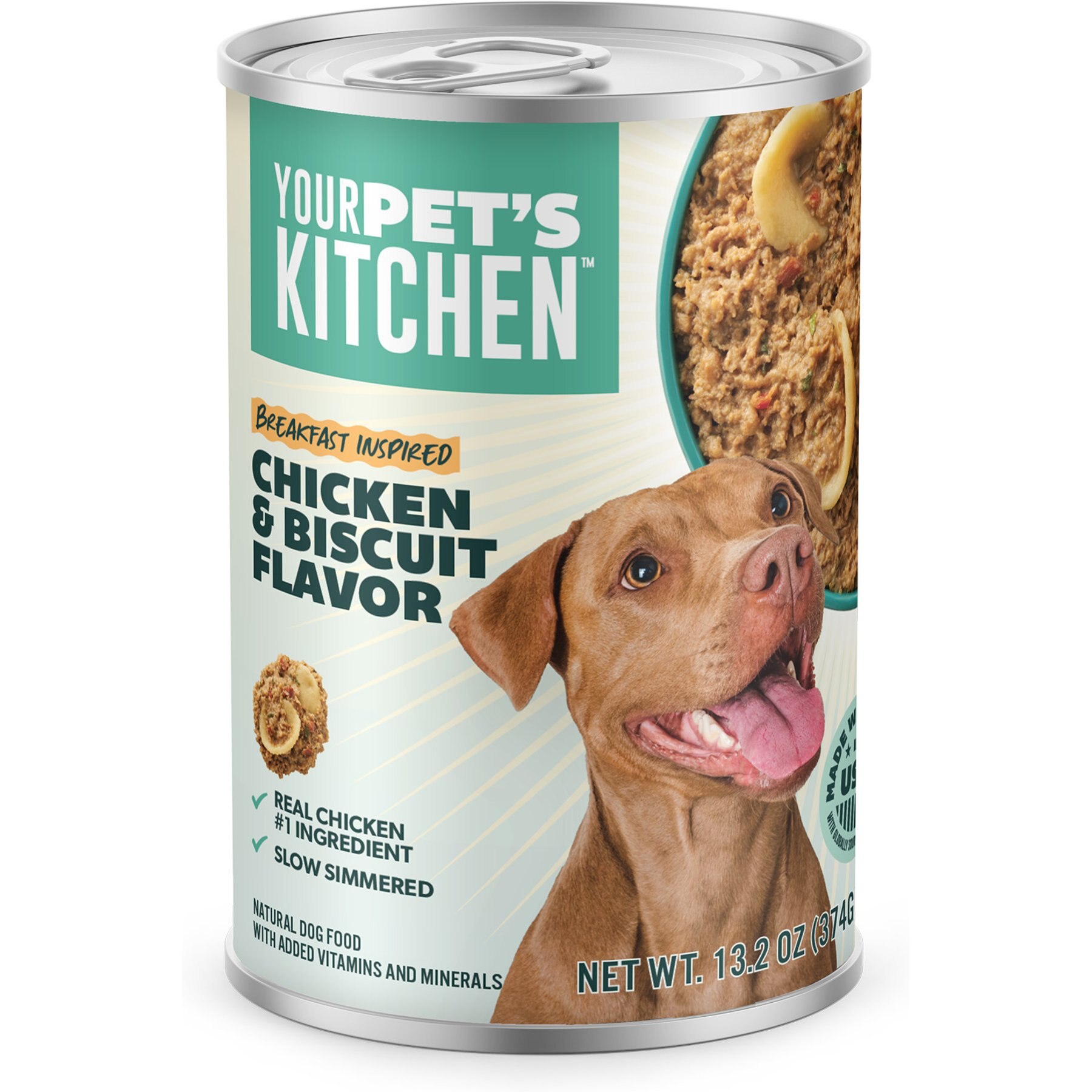Your Pet's Kitchen Chicken & Biscuit Recipe Wet Dog Food, 13.2-oz can, case of 12