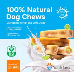 Yak and Paws Himalayan Long Lasting Medium Cheese Natural Dog Chew, 2 count, 6.7-oz bag slide 2 of 8