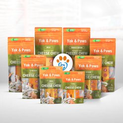 Yak and Paws Himalayan Long Lasting Jumbo Cheese Natural Dog Chew, 5 count, 2.4-lb box slide 2 of 8