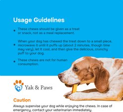 Yak and Paws Himalayan Long Lasting X-Medium Cheese Natural Dog Chew, 4.6-oz bag slide 2 of 8