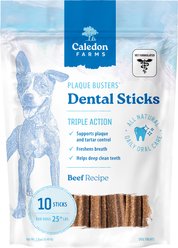 Caledon Farms Plaque Busters Beef Dental Dog Treats, 10 count