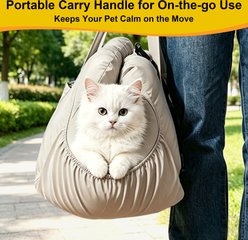 Twinsing Multi-Use Portable Waterproof Dog Booster Seat Carrier with Adjustable Height, Beige slide 2 of 7