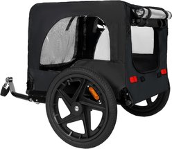 Bencmate Universal Hitch Outdoor Adventures Heavy Duty Bike Trailer Foldable All Terrain Wheels Dog Pet Stroller, 42-in, Black slide 2 of 8