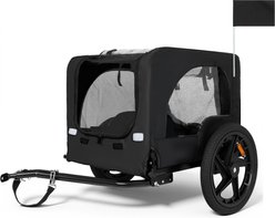 Bencmate Universal Hitch Outdoor Adventures Heavy Duty Bike Trailer Foldable All Terrain Wheels Dog Pet Stroller, 42-in, Black slide 1 of 8