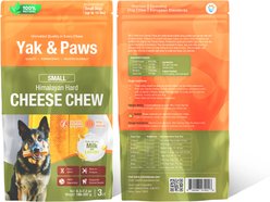 Yak and Paws Himalayan Long Lasting Small Cheese Natural Dog Chew, 3 count, 6.8-oz bag