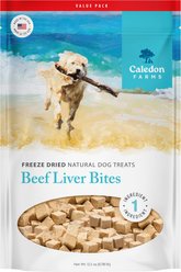 Caledon Farms Beef Liver Bites Freeze-Dried Dog Treats, 12.5-oz bag