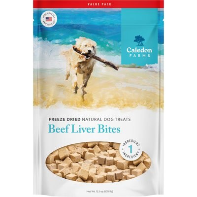 Caledon Farms Caledon Farms Beef Liver Bites Freeze-Dried Dog Treats, 12.5-oz bag
