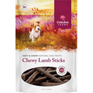 Caledon Farms Chewy Lamb Sticks Dog Treats, 7-oz bag