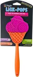 Spunky Pup Cone Lick-Pops Training Dog Toy, Pink/Orange