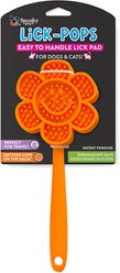 Spunky Pup Smiley Flower Lick-Pops Training Dog Toy, Orange