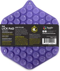 Spunky Pup Hexagon Lick Pad Training Dog Toy, Purple slide 2 of 2