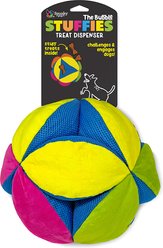 Spunky Pup The Bubble Stuffies Treat Dispensing Squeaky Plush Dog Toy, Multicolor, X-Large, 4 count