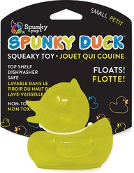 Spunky Pup Spunky Duck Squeaky Dog Chew Toy, Assorted, Small