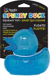 Spunky Pup Spunky Duck Squeaky Dog Chew Toy, Assorted, Large