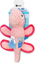 Spunky Pup Clean Earth Textured Recycled Chameleon Squeaky Dog Plush Toy, Pink