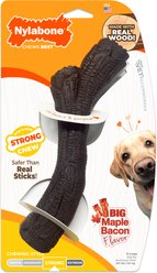 Nylabone Strong Chew Real Wood Dog Stick Toy Maple Bacon, X-Large