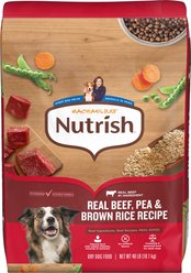 Rachael Ray Nutrish Whole Health Blend Real Beef, Pea, & Brown Rice Recipe Dry Dog Food, 40-lb bag