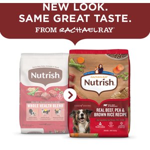 Rachael Ray Nutrish Whole Health Blend Real Beef, Pea, & Brown Rice Recipe Dry Dog Food, 40-lb bag