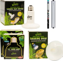 Arcadia Reptile||Snake Discovery Bearded Dragon Lighting Kit – Snake Discovery Dome Lamps, Basking Bulb & Heat Emitter + Arcadia...