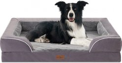 Comfort Expression Waterproof Orthopedic Foam Dog Bed, Purple, 36 x 27 x 7.5-in
