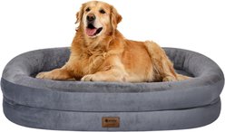 Wozoke Washable Orthopedic Dog Bed, Dark Grey, X-Large: 44 x 32 x 7.5-in