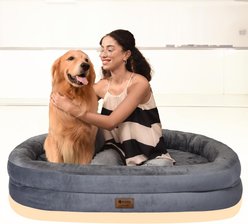 Wozoke Washable Orthopedic Dog Bed, Dark Grey, Jumbo: 53 x 42 x 8.5-in slide 2 of 7