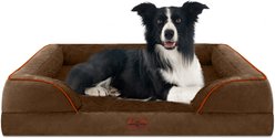 Comfort Expression Waterproof Orthopedic Foam Dog Bed, Chocolate Brown, 36 x 27 x 7.5-in slide 1 of 9