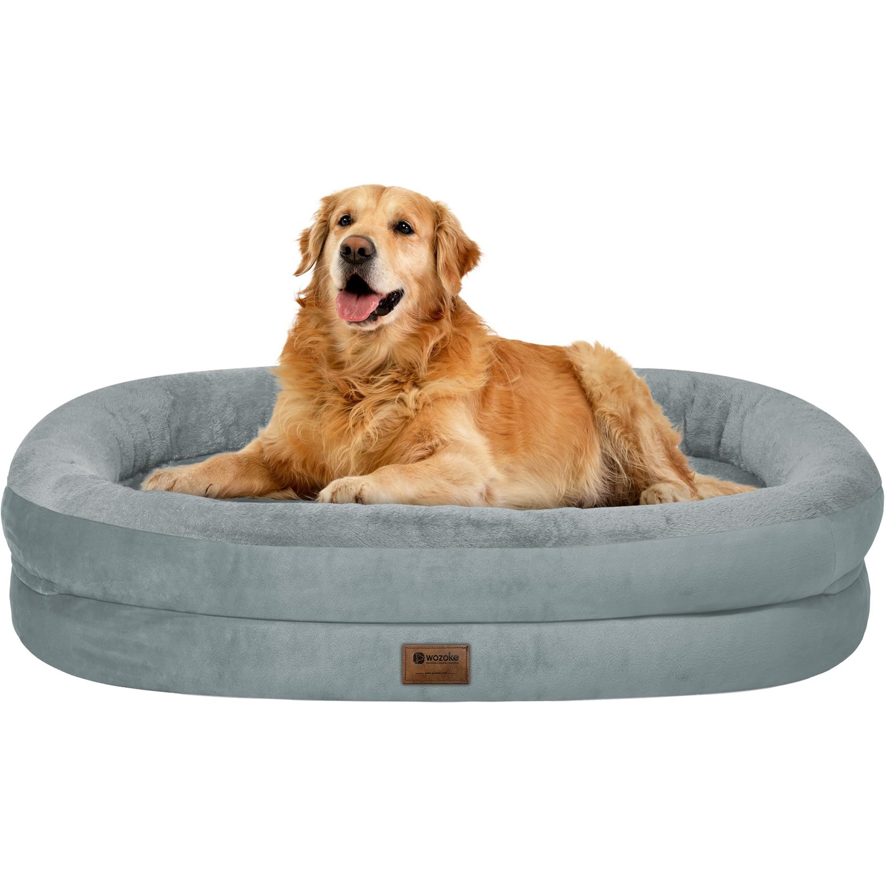 Wozoke Washable Orthopedic Dog Bed, Grey, X-Large: 44 x 32 x 7.5-in