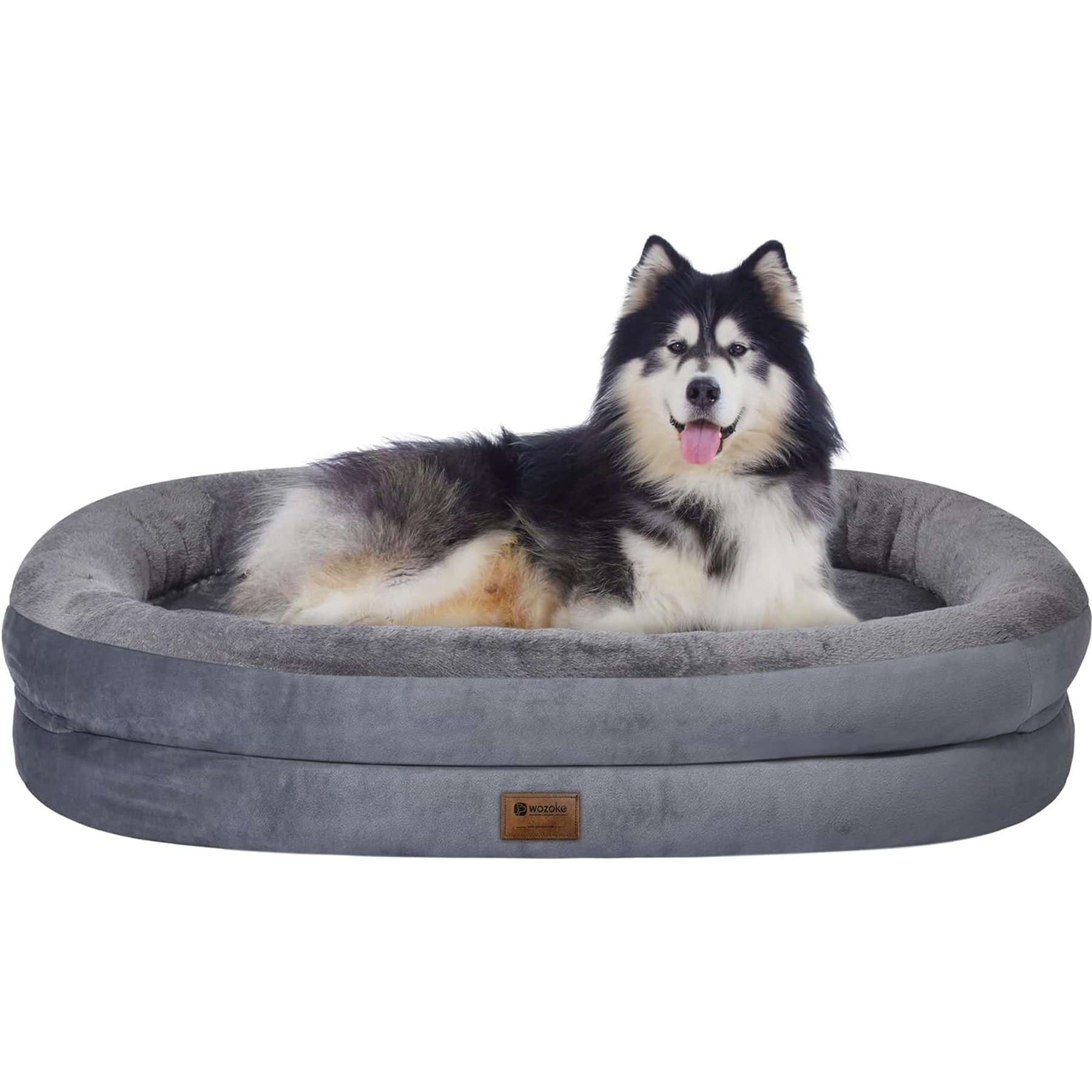 Wozoke Washable Orthopedic Dog Bed, Dark Grey, XX-Large: 48 x 35 x 7.5-in