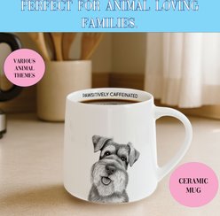 Pavilion Pawsitively Caffeinated Coffee Mug, Gray/White, 17-oz