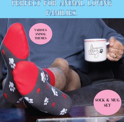 Pavilion Dog Person Sock & Coffee Mug Set, Multicolor, 18-oz