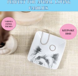 Pavilion Dog Keepsake Ceramic Dish, Black/White