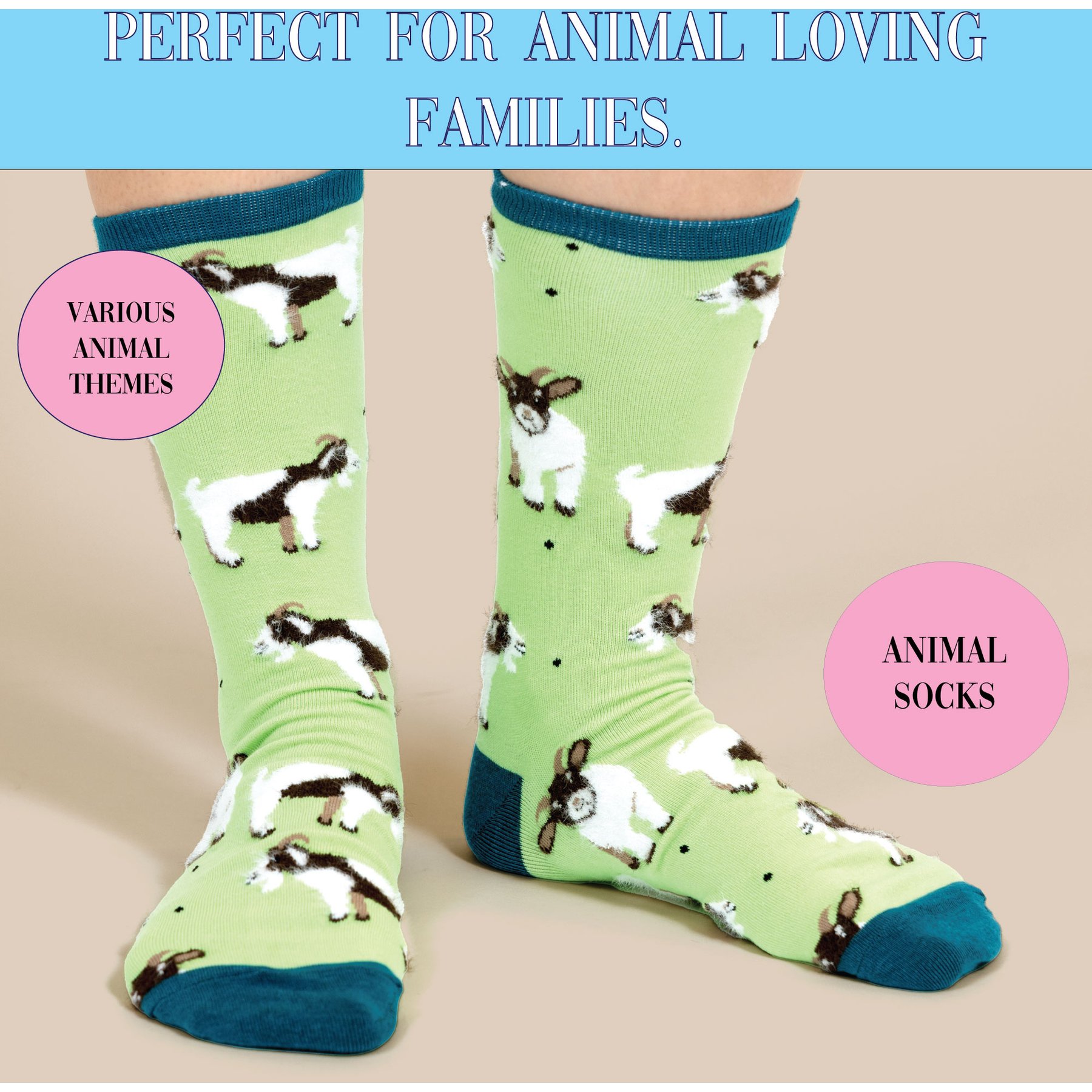 Pavilion Goat Socks Memorial Keepsake, Multicolor, Medium/Large