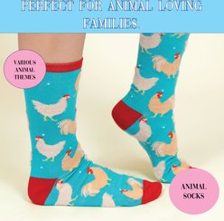 Pavilion Chicken Socks Memorial Keepsake, Multicolor, Medium/Large