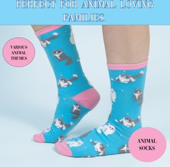 Pavilion White & Gray Cat Socks Memorial Keepsake, Multicolor, Medium/Large