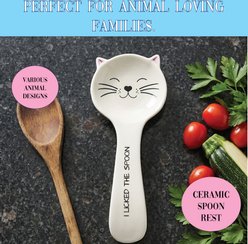 Pavilion I Licked the Spoon Rest Memorial Keepsake, White/Black