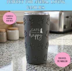 Pavilion Cat Tumbler, Gray, 20-oz