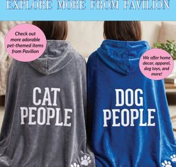 Pavilion Hooded Dog Blanket, Blue/White slide 2 of 3